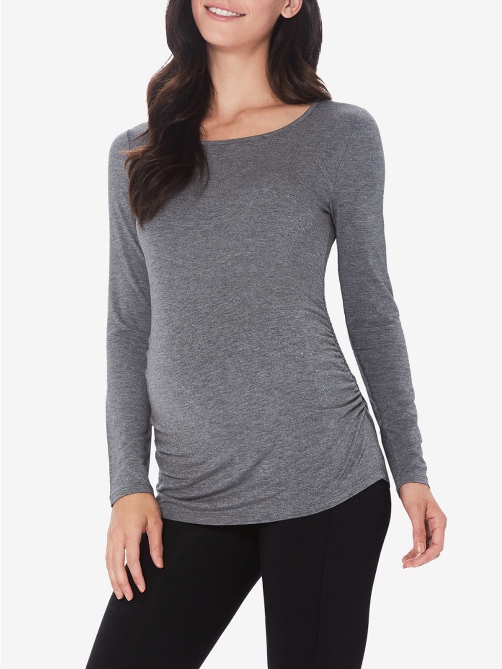 Cuddl Duds Maternity Ballet Neck Long Sleeve Top. Ladies Large